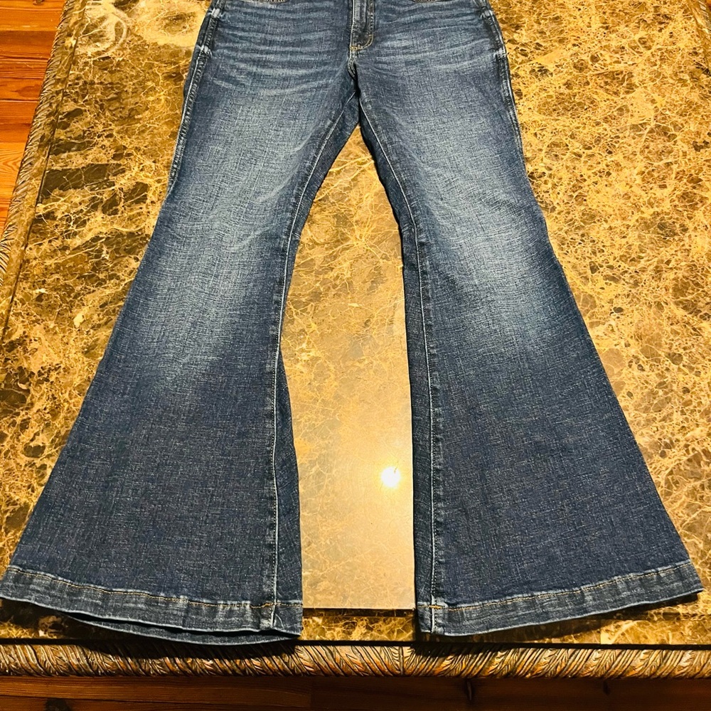Wrangler Dark Blue Wide Leg Jeans